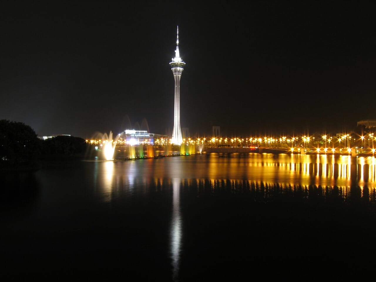 澳門旅遊塔夜景